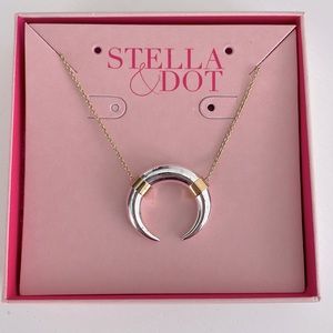 Stella & Dot moon / horn necklace.